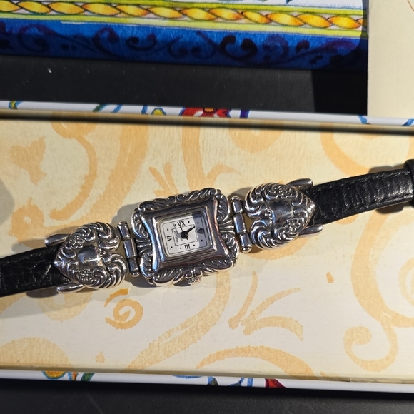 Brighton Silver and Black Women's Watch - Picture 2 of 4